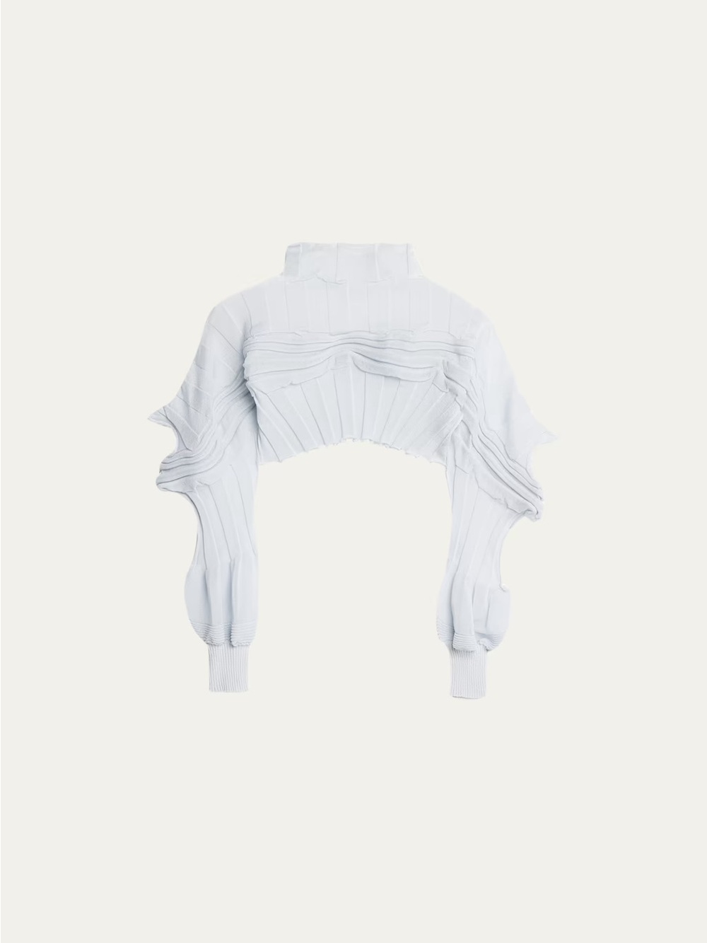 Issey Miyake Cropped light blue top